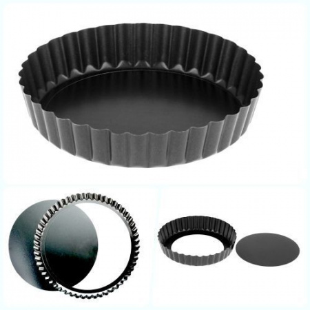 Форма для выпечки металлическая антипригарная | Тарт ∅ 11-32 см (съёмное дно)