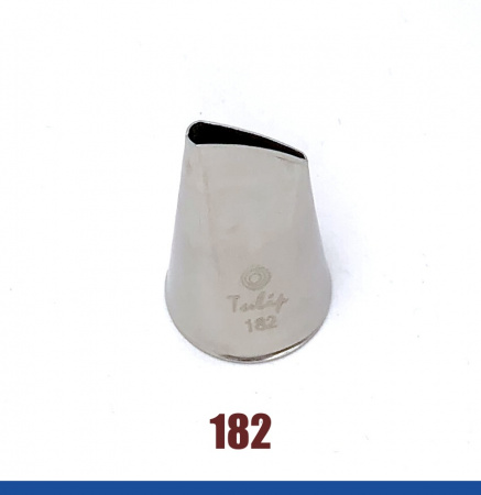 Кондитерская насадка 182 Tulip, Корея, прямой лепесток с округлой прорезью 16 мм