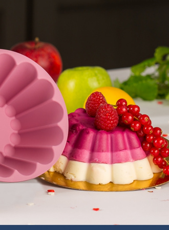 Силиконовая форма для выпечки Ром Баба большая 225•106 мм (Каравай)